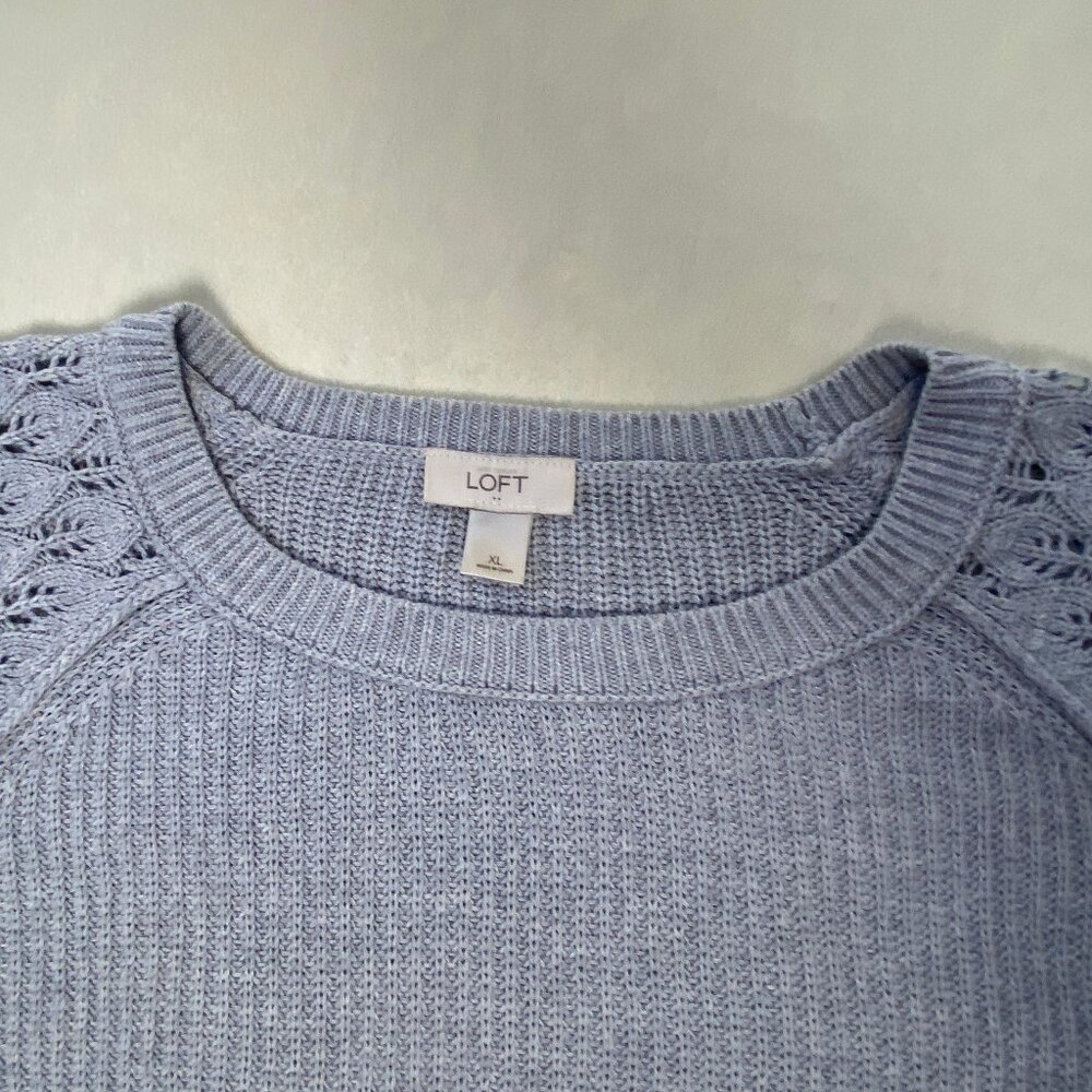 Loft Light Gray Sweater - Picture 2 of 5